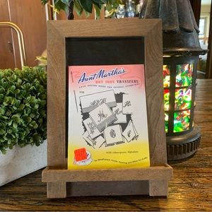 Aunt Martha’s Hot Iron Transfers Art Paint Embroidery Monogram Alphabet Cute